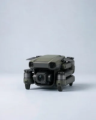 微型侦察无人机 U5，深灰与橄榄配色、可折叠、前置云台